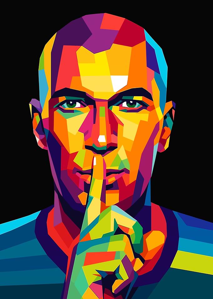 Zinedine Zidane Wpap Art