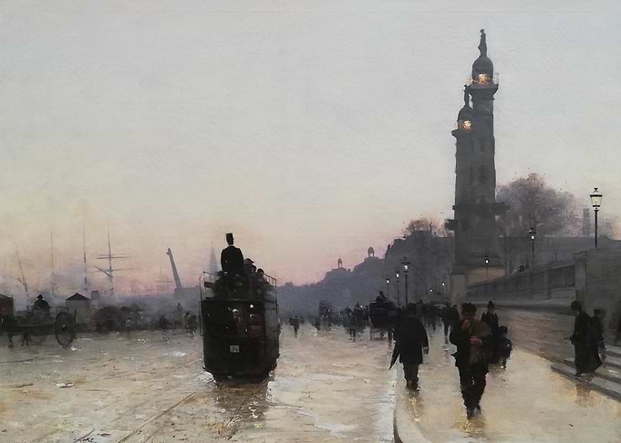 London Street Scene Painting