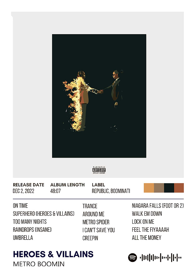 metroo boomin Heroes & Villains Album Cover Art