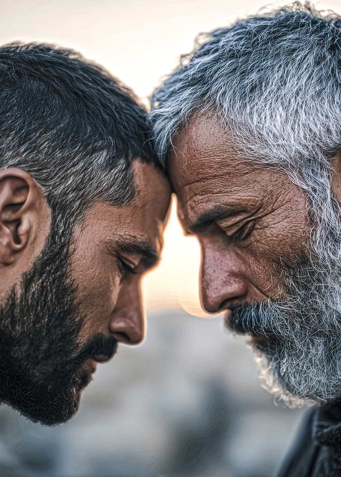 Father and Son, Couple, Intimate Connection