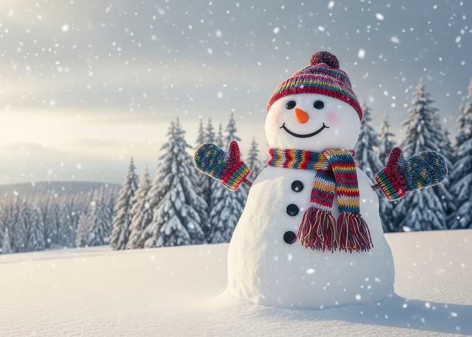 Snowman in Winter Wonderland