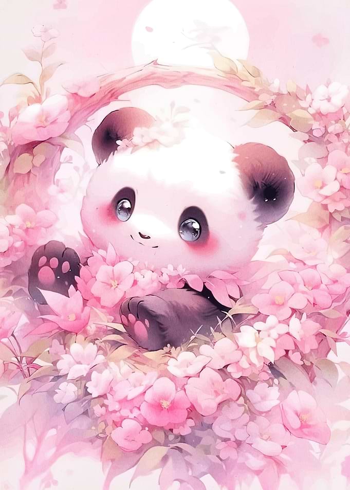 Cute Panda Flowers
