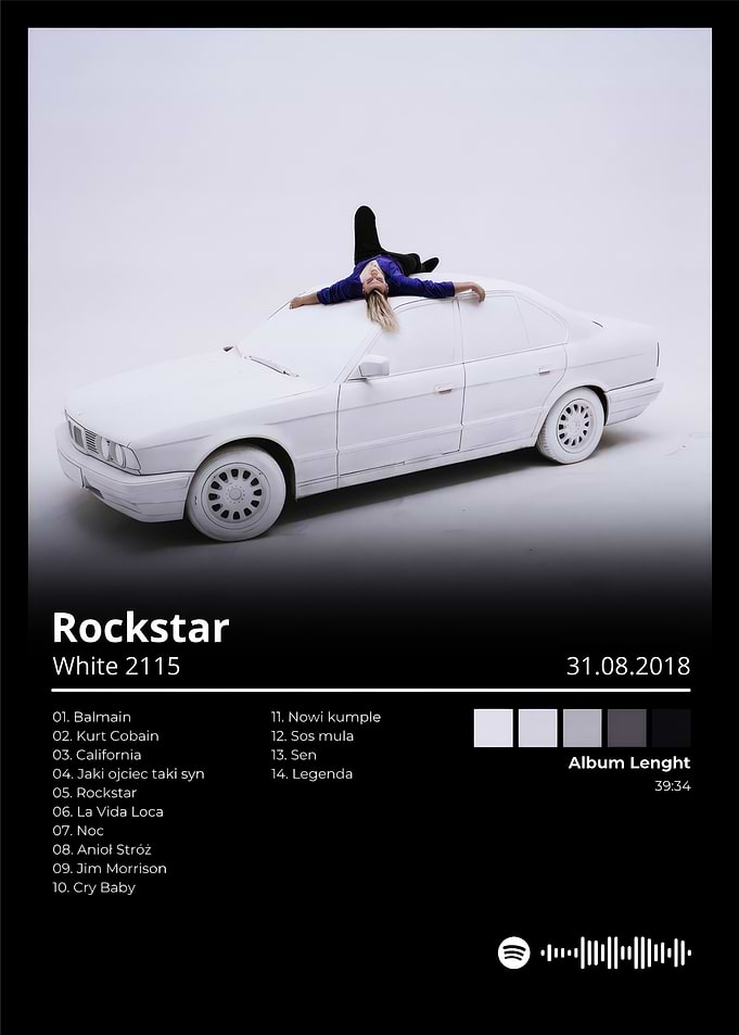 Rockstar White 2115 Album Cover
