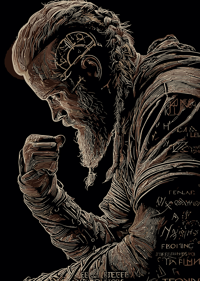 Viking Warrior in Contemplation
