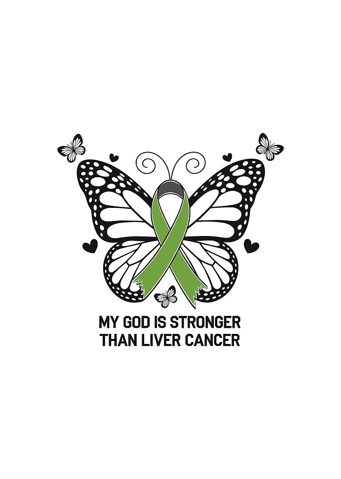 Liver Cancer Awareness Butterfly Design