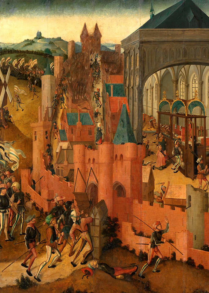Medieval Siege Painting