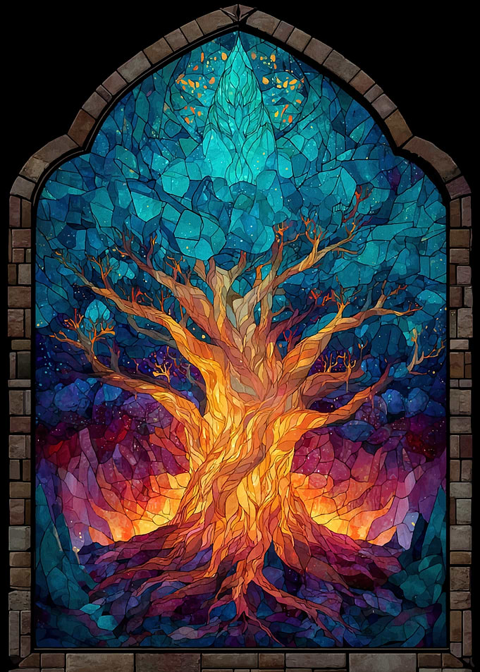 Stained Glass Tree of Life
