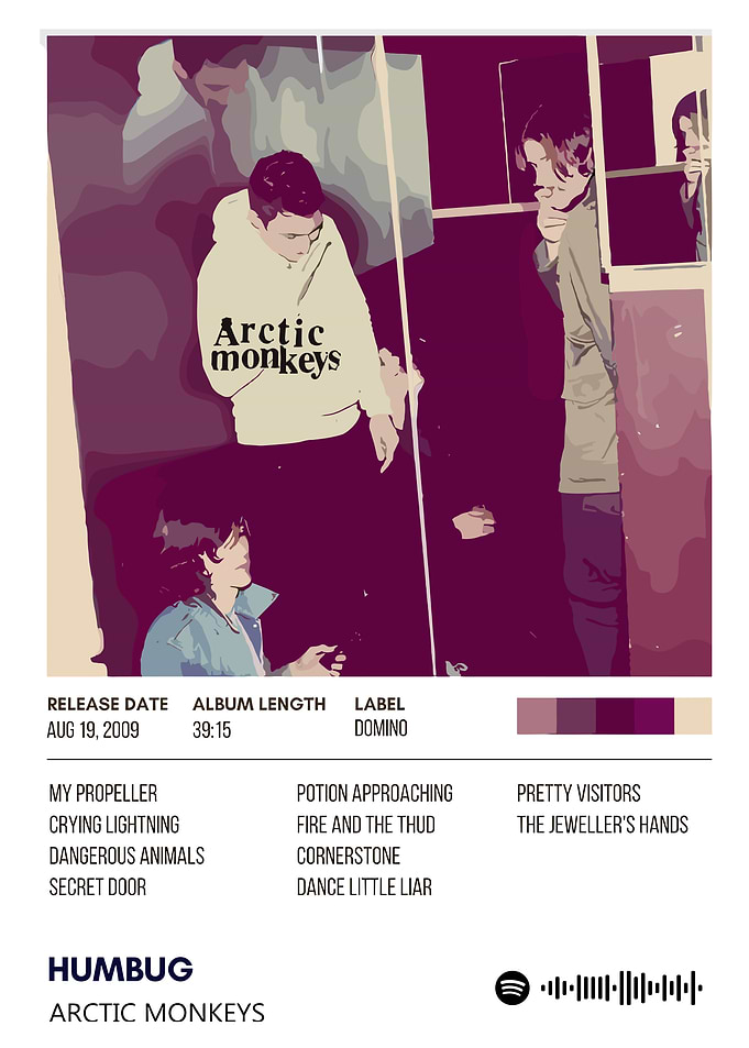 arctic monkeys Humbug Album Cover by Arctic Monkeys