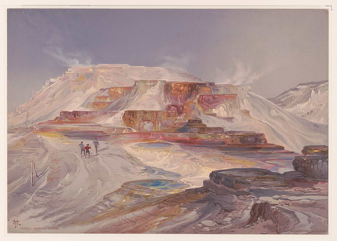 Mammoth Hot Springs Painting