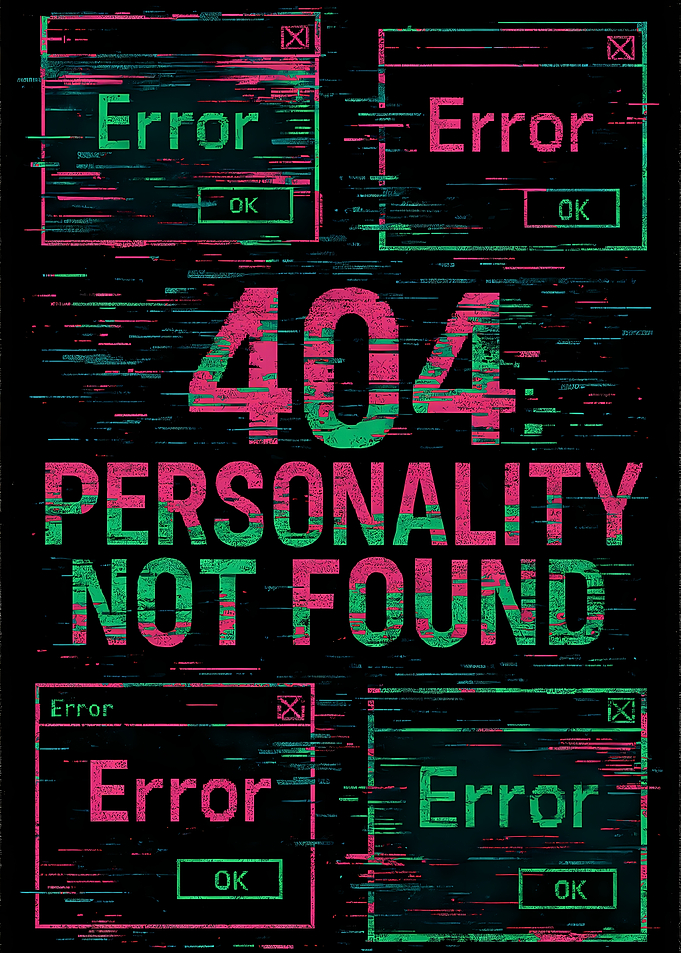 404 Personality Not Found Error Message
