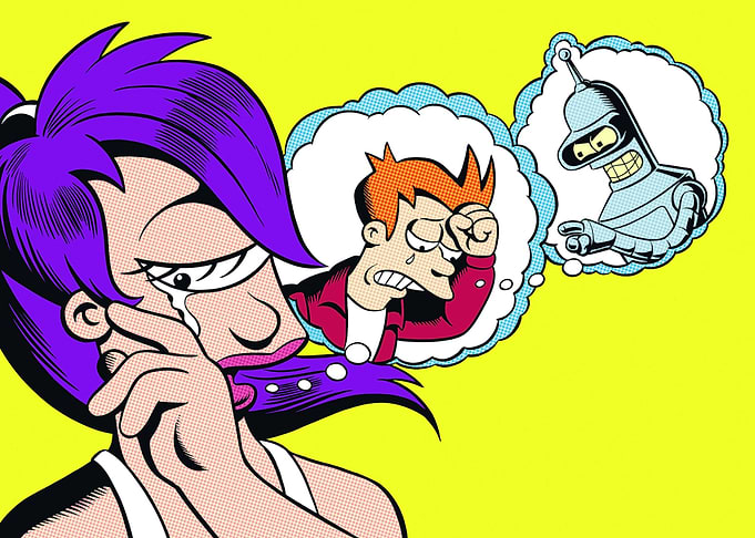 Leela's Sadness: Futurama Character Illustration