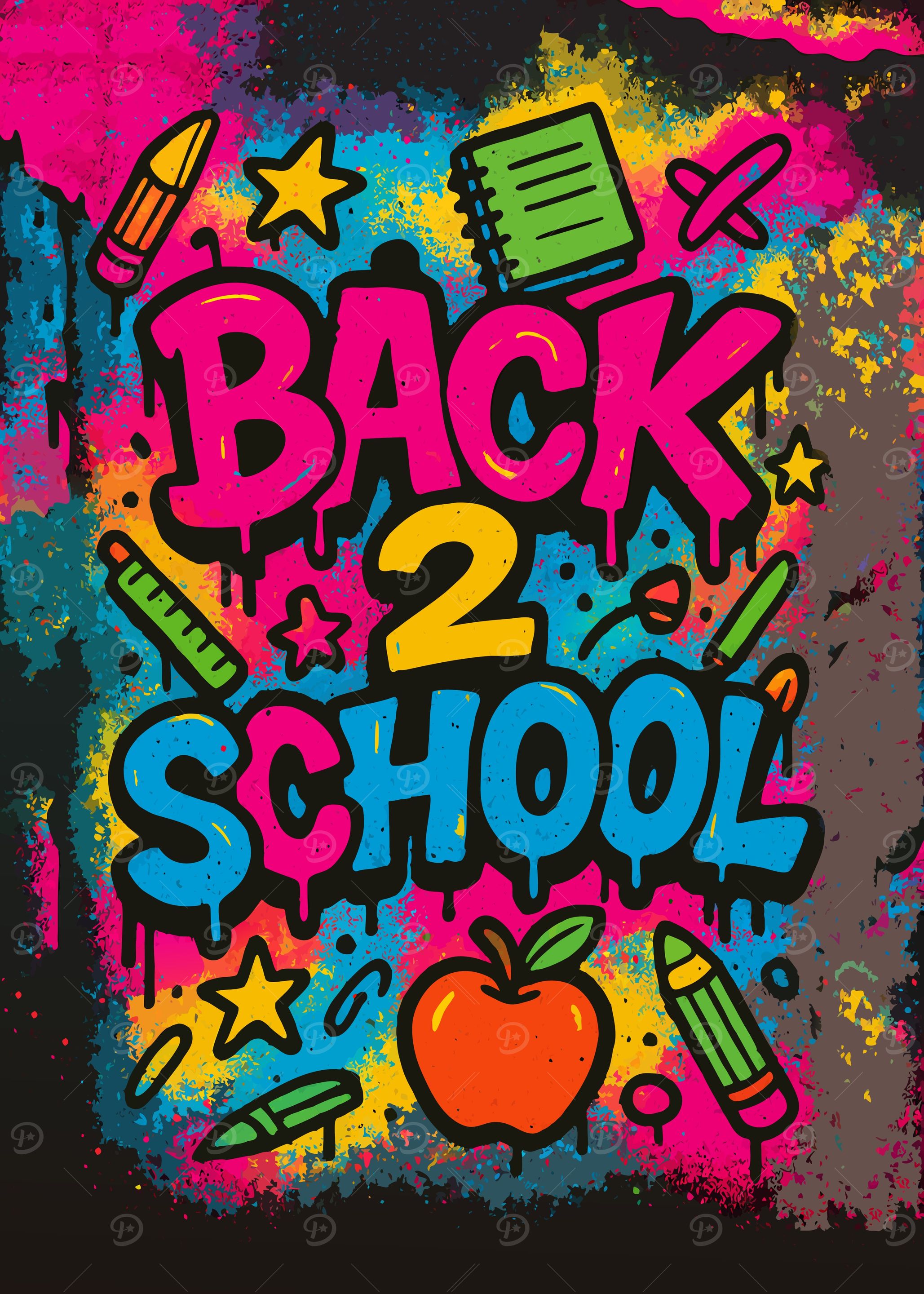 Back to School Graffiti Art