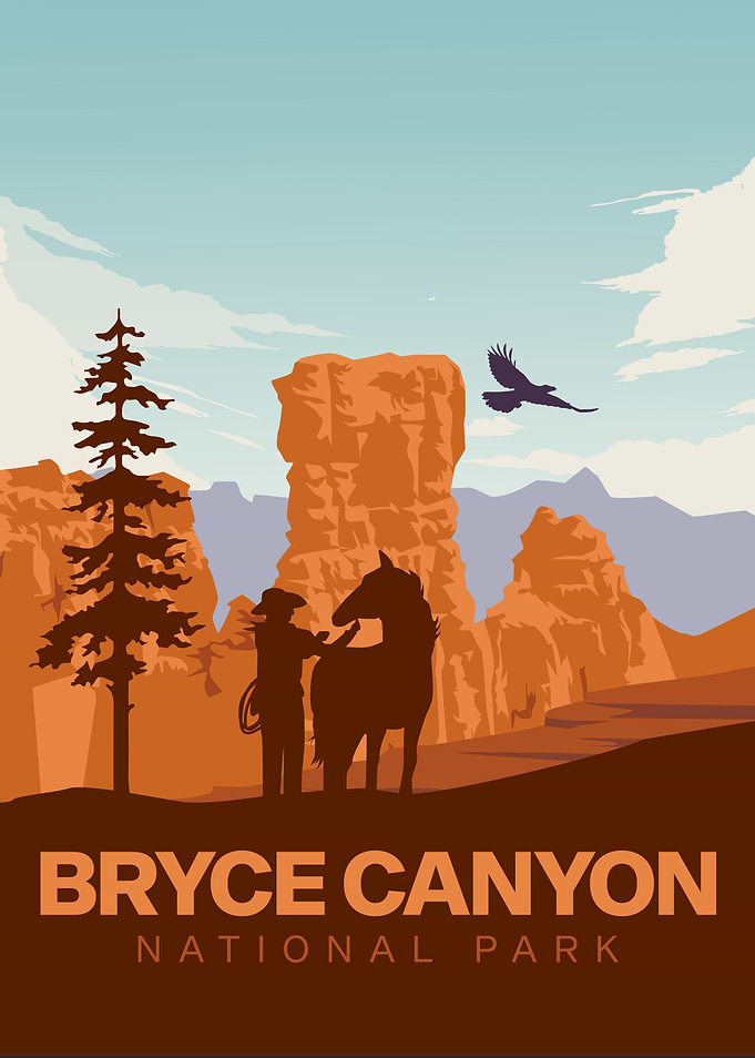 Bryce Canyon National Park Illustration