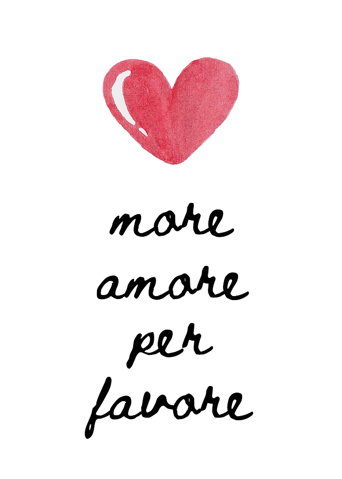 More Amore Per Favore Heart
