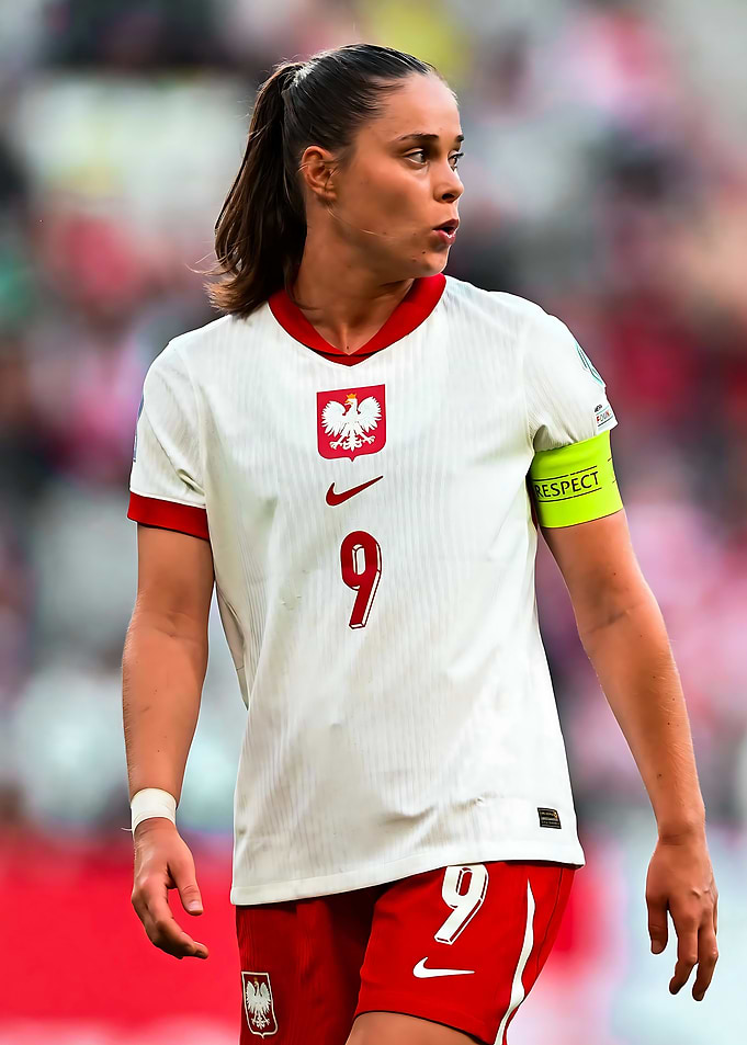Polish Female Soccer Player Portrait
