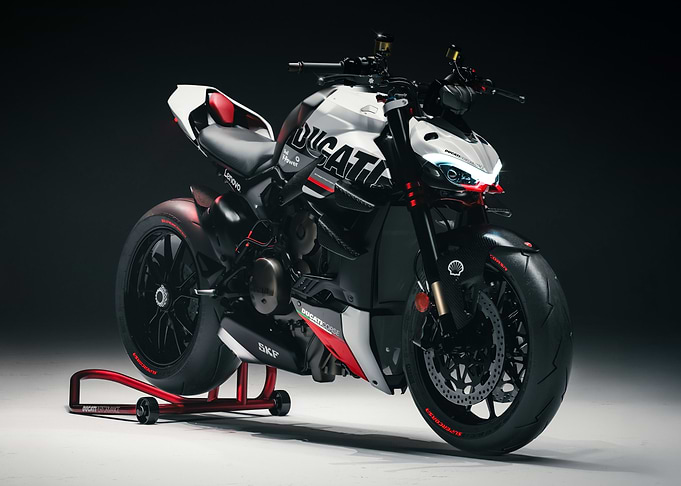 Ducati Streetfighter V4 motorcycle studio shot