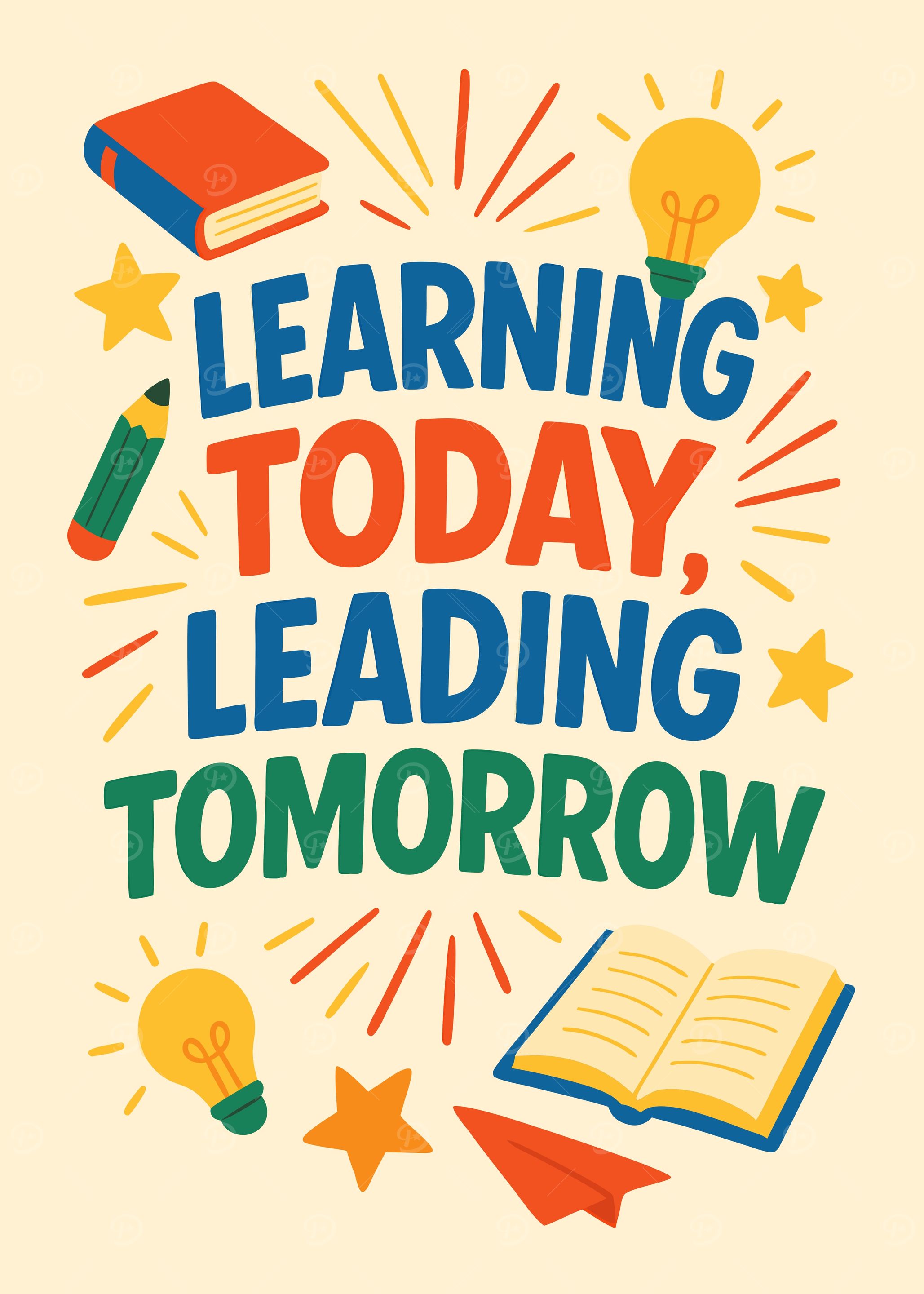 Learning Today, Leading Tomorrow Illustration