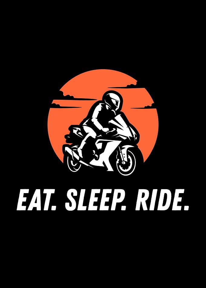 Eat Sleep Ride Motorcycle Graphic