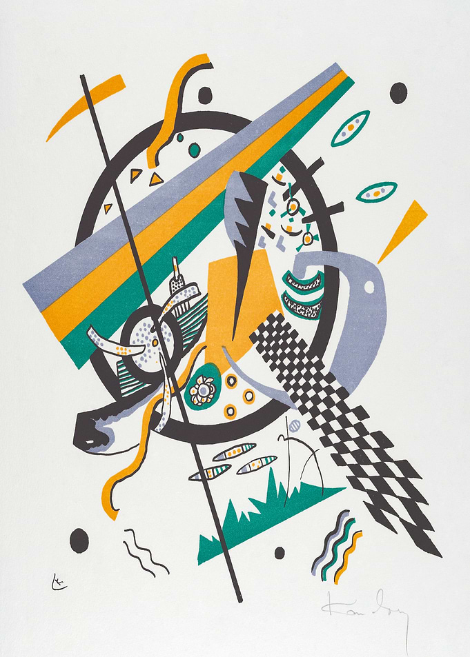 Abstract Composition with Geometric Shapes