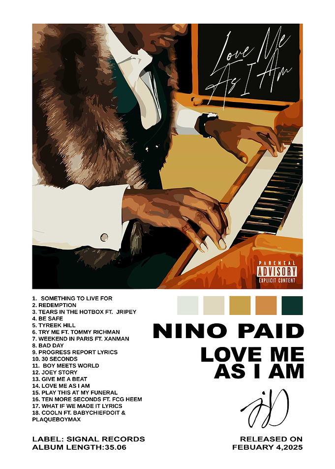 Nino Paid Love Me As I Am Album