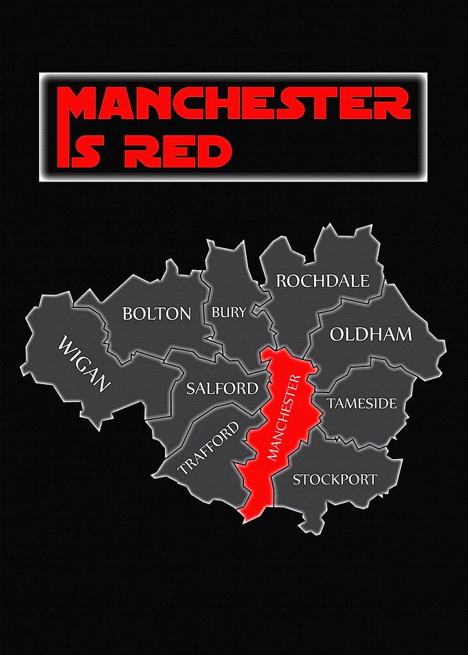Manchester is Red Map