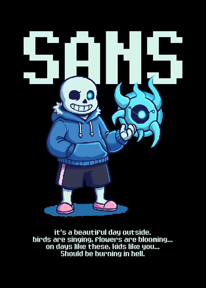 Sans from Undertale with Gaster Blaster