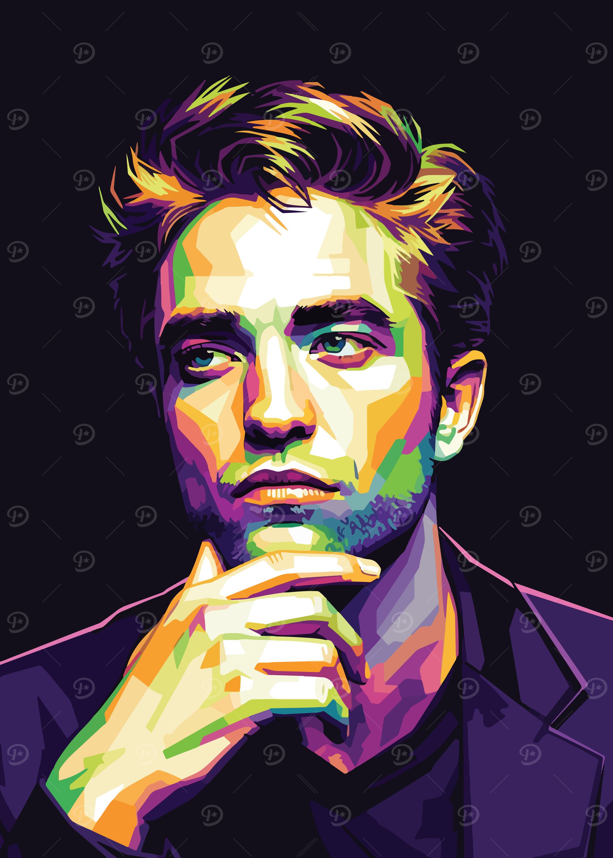 Robert Pattinson Pop Art Portrait