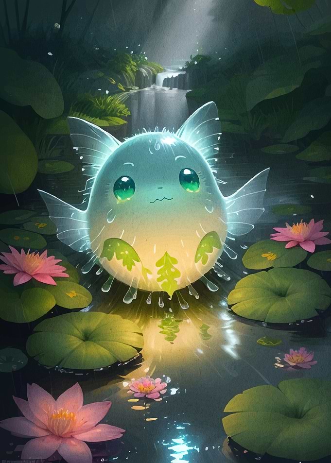 Cute Sprite Lily Pond