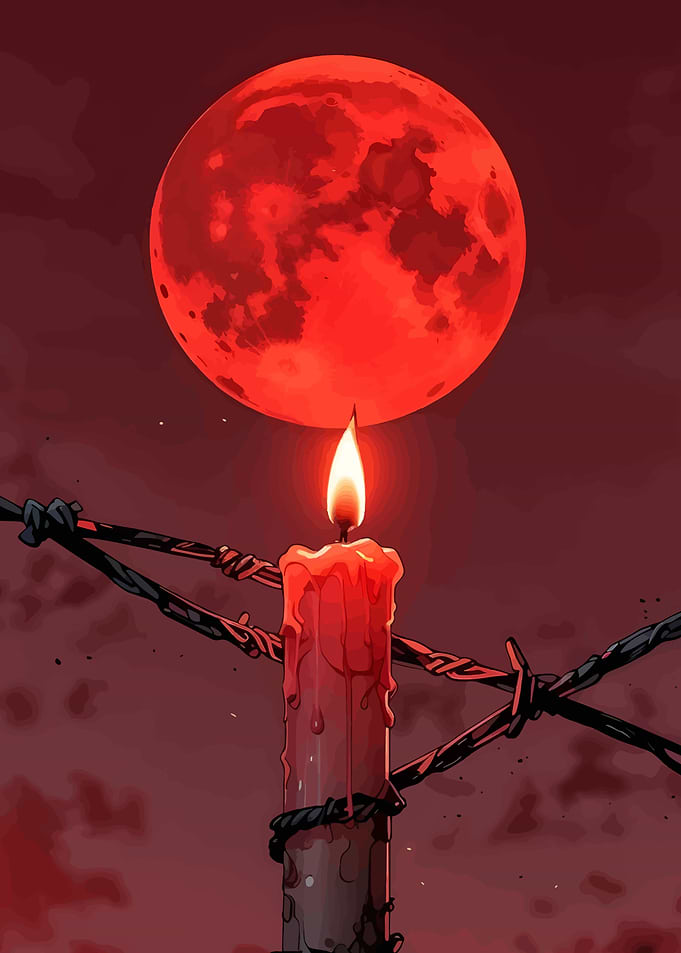 Red Moon Candlelight