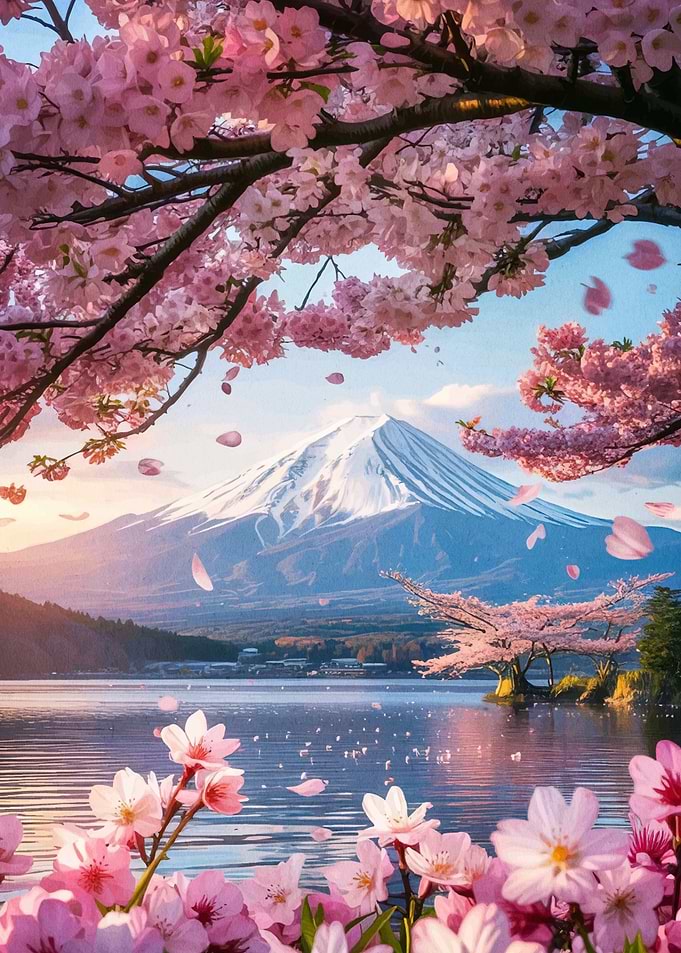 Mount Fuji Cherry Blossoms