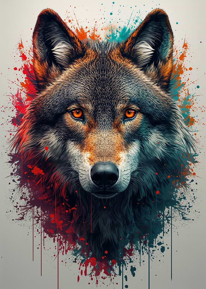 Spirit of the Wolf – Color Splash