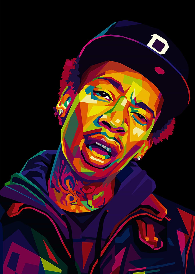 Wiz Khalifa Pop Art Portrait