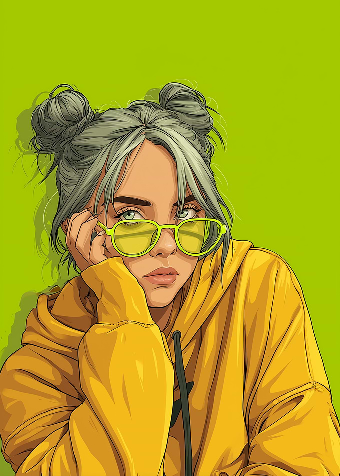 Billie Eilish Digital Portrait