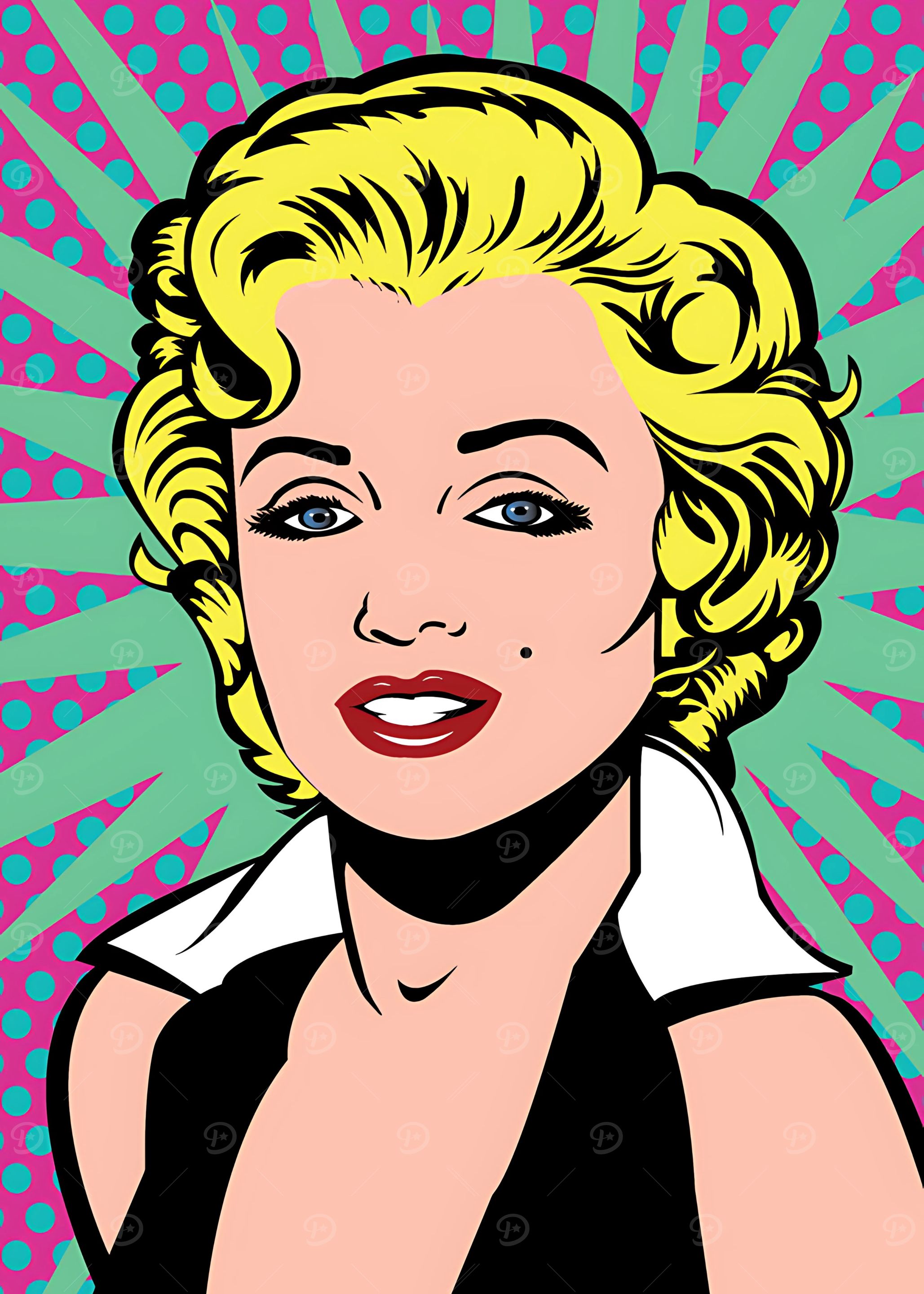 Marilyn Monroe Pop Art Portrait