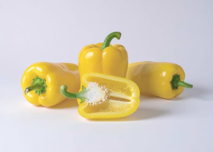 Yellow Bell Peppers Still Life