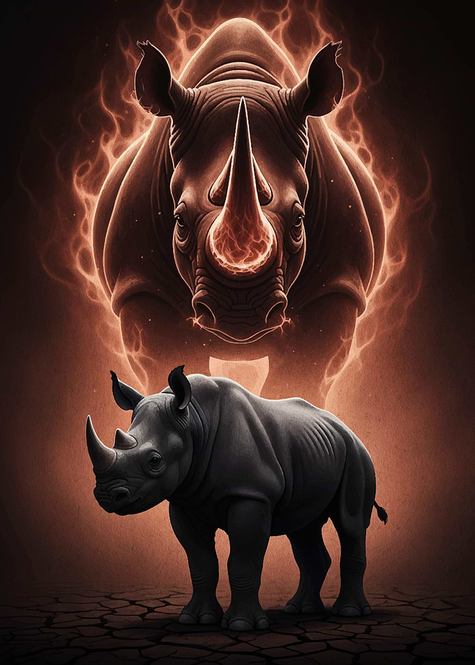 Rhino Power: Strength and Majesty