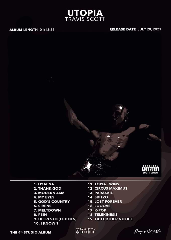 Travis Scott Utopia Album Cover