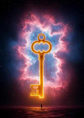 Cosmic Key with Figure