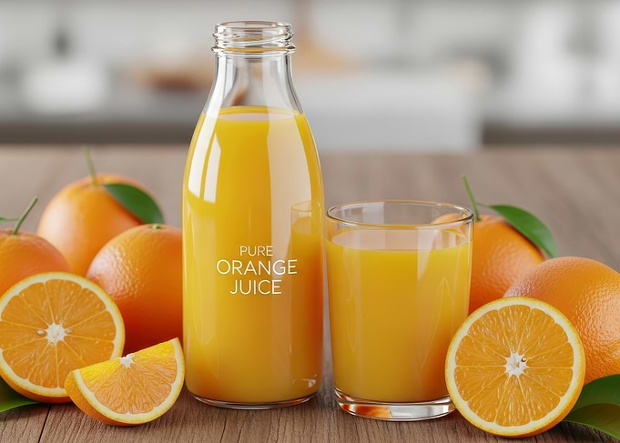 Fresh Orange Juice Still Life