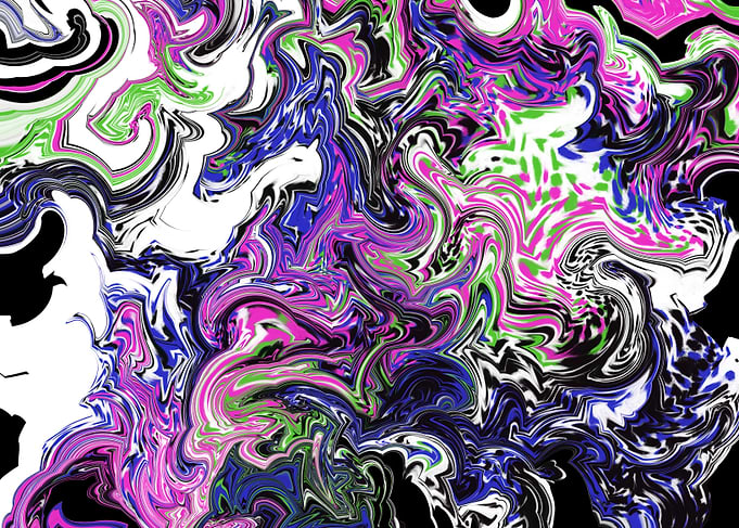 Abstract Swirls of Color 15 by Kristalin Davis
