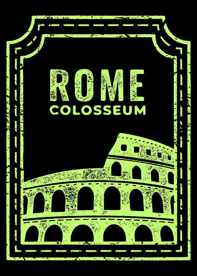 Rome Colosseum Graphic Art