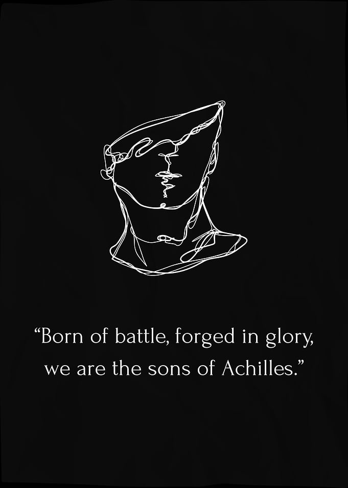 Songs of Achilles Quote Minimalist Art