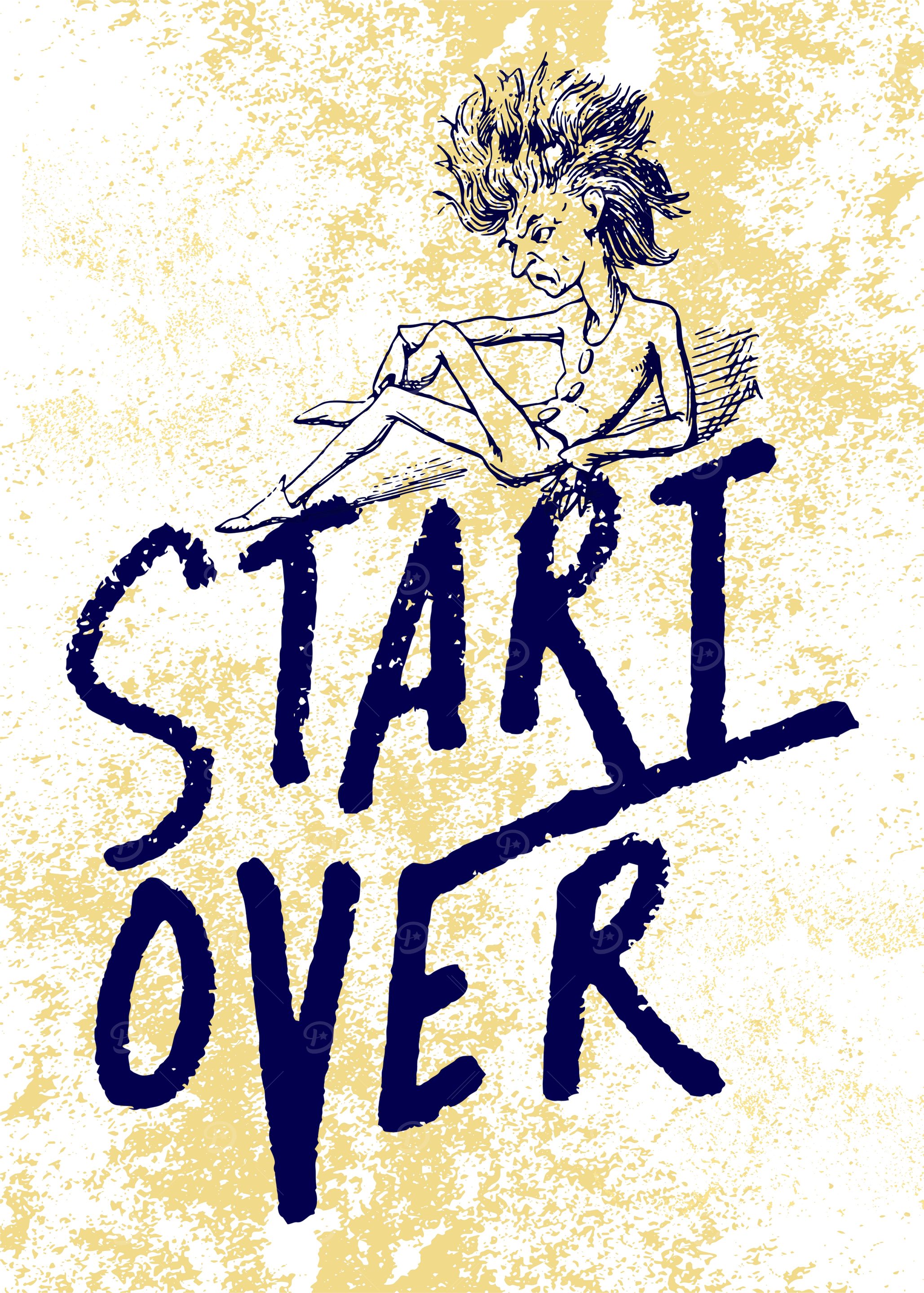Start Over Illustration with Figure