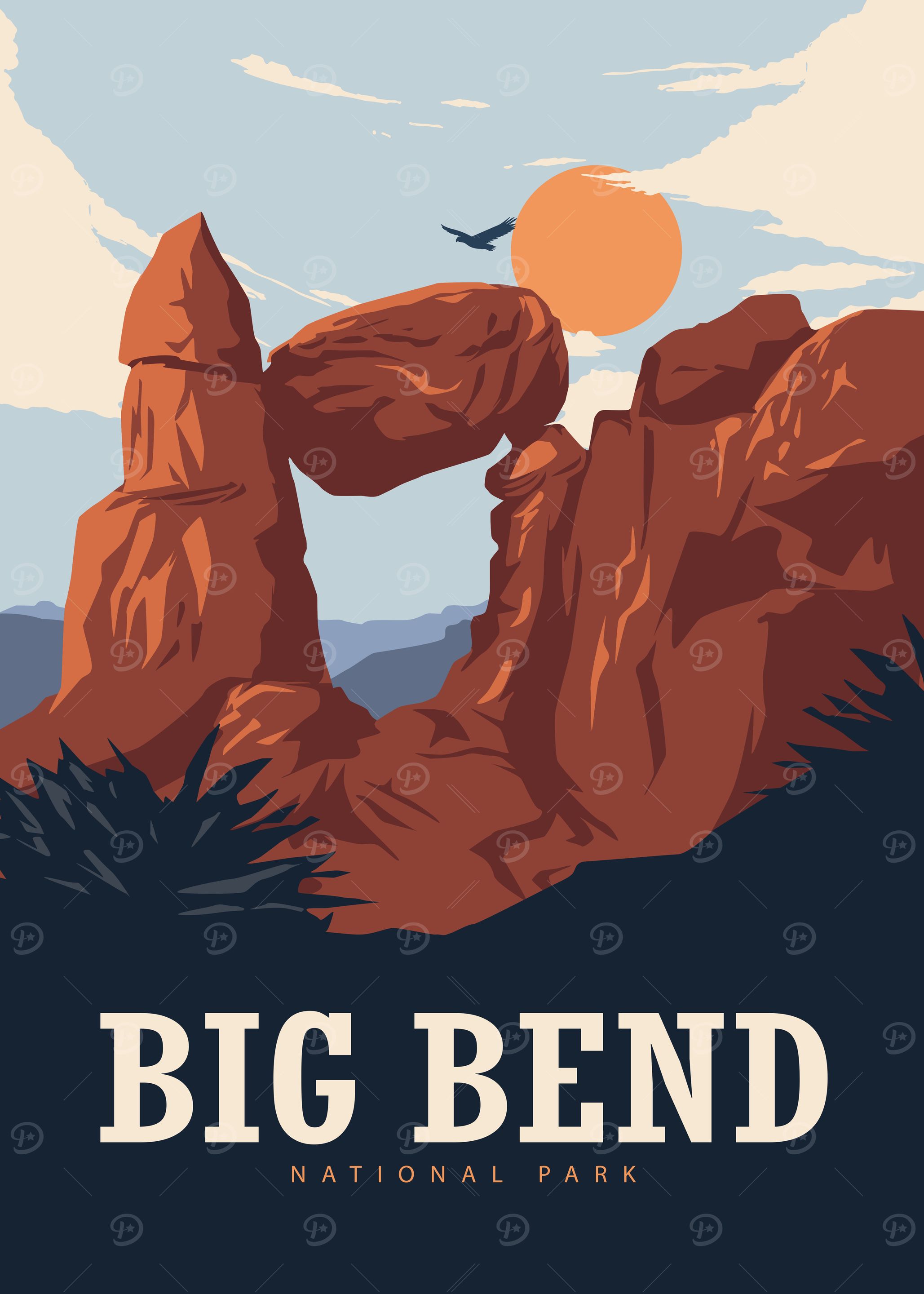 Big Bend National Park Travel Poster