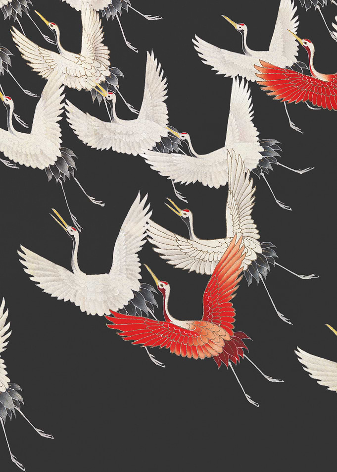 Cranes in Flight Pattern