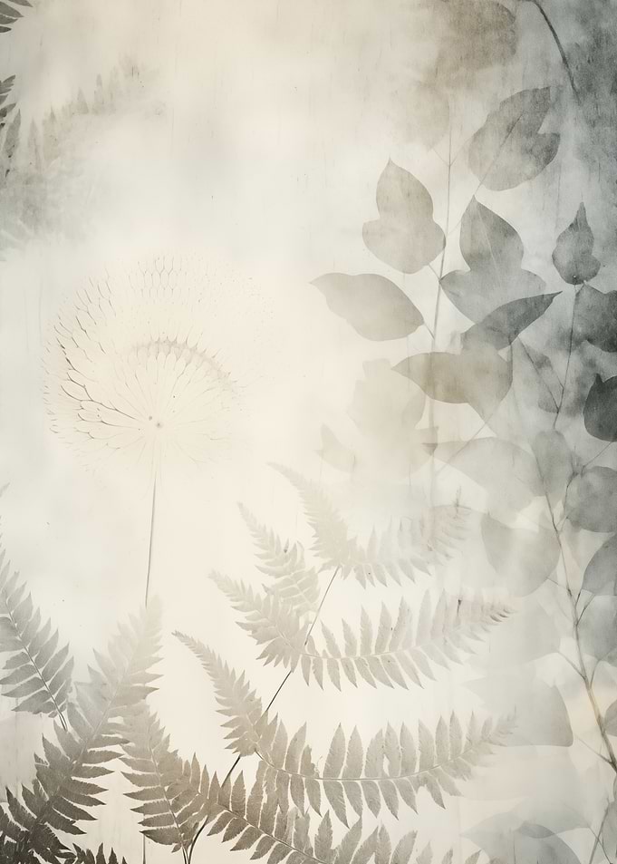 Ferns and Dandelions Art