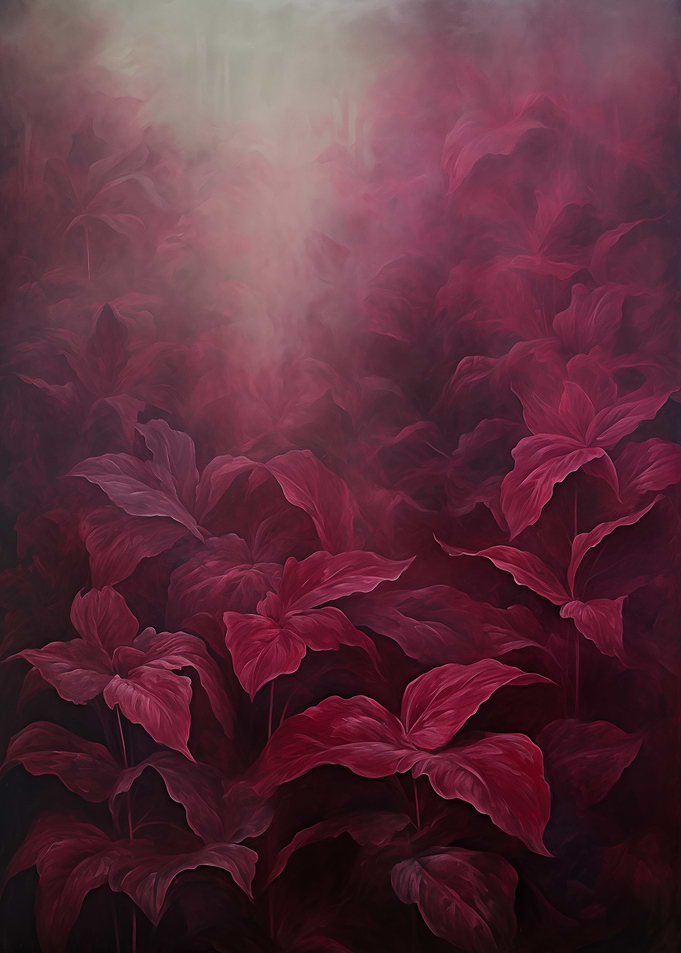 Maroon Leaves Botanical