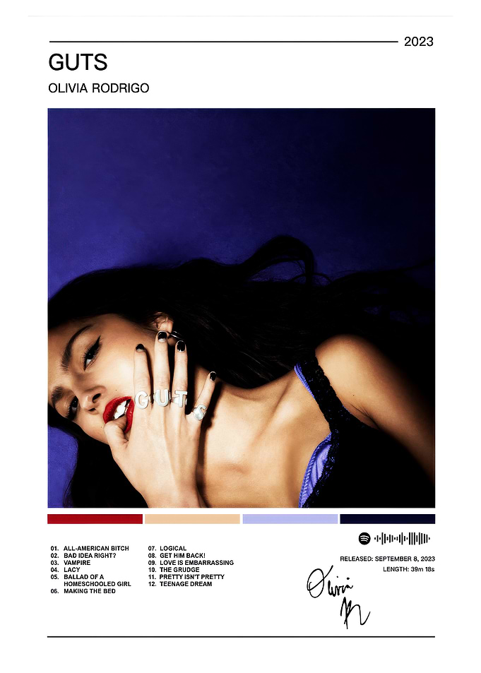 Olivia Rodrigo - GUTS Album Cover