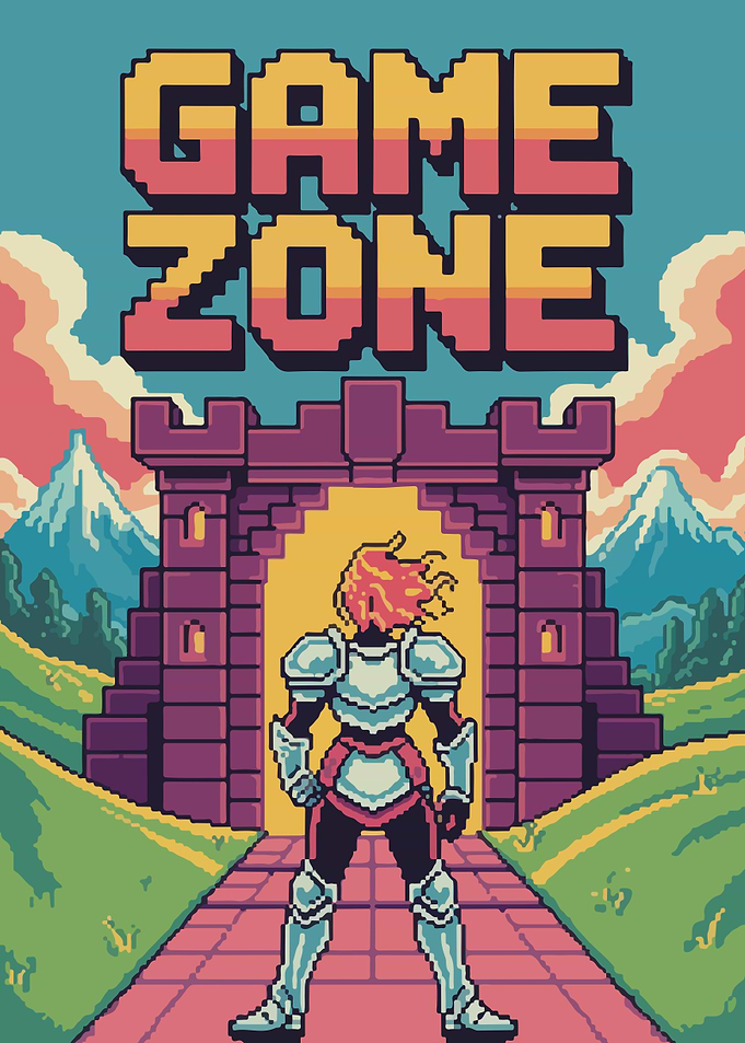 Game Zone Pixel Art Illustration
