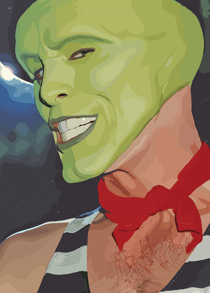 The Green Mask Portrait